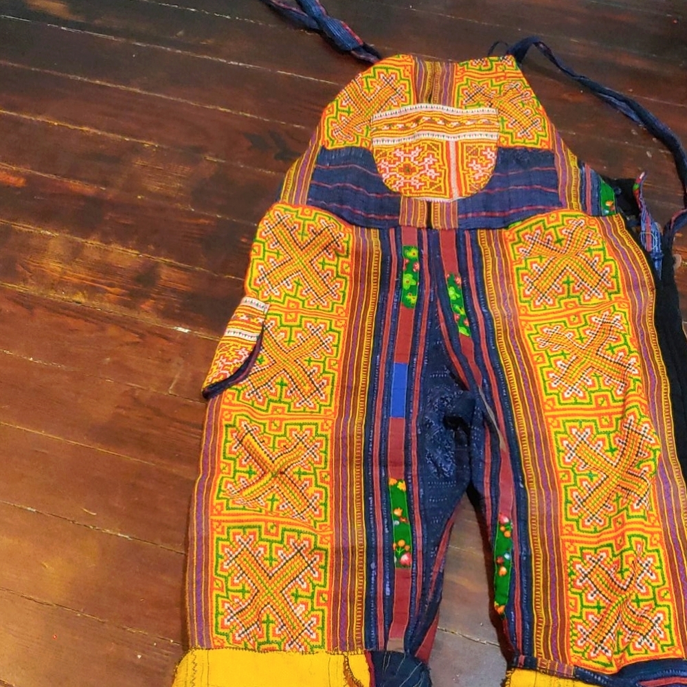 Bohemian Mixed Print Overalls